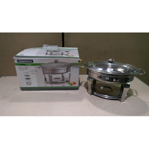 6060 - Tramontina Oval Chafing Dish (3.9L)  (337-417) *This lot is subject to Vat