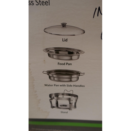 6060 - Tramontina Oval Chafing Dish (3.9L)  (337-417) *This lot is subject to Vat