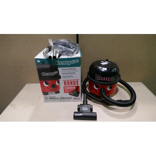 6069 - Henry Micro Hi-Flo Vacuum Cleaner with box and parts (Hetty Lid) Original RRP £139.99 + Vat (337-232... 