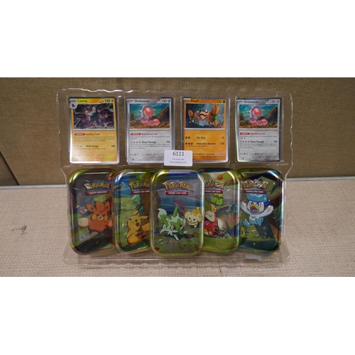 6111 - Pokemon Mini Tins  (337-419) *This lot is subject to Vat