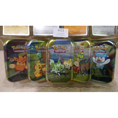 6111 - Pokemon Mini Tins  (337-419) *This lot is subject to Vat