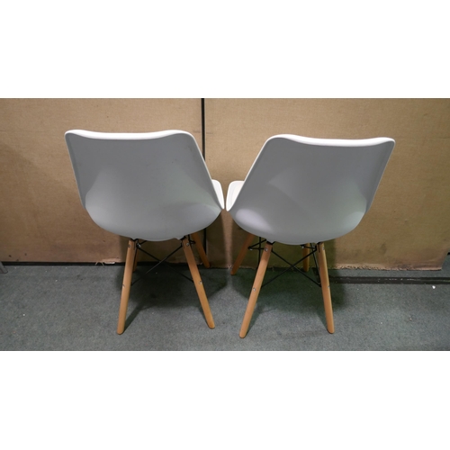 6287 - Pair Of White Eiffel Chair    (337-19) *This lot is subject to Vat