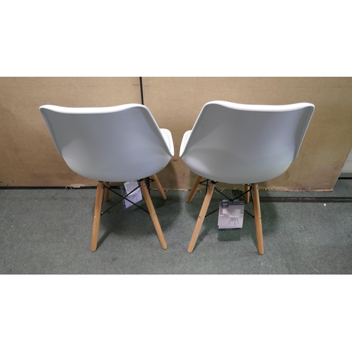 6290 - Pair Of White Eiffel Chair   (337-22) *This lot is subject to Vat