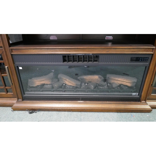 6303 - Everett Media Mantel Entertainment Unit With Built in Electric Fire, Original RRP £449.99 + Vat (337... 