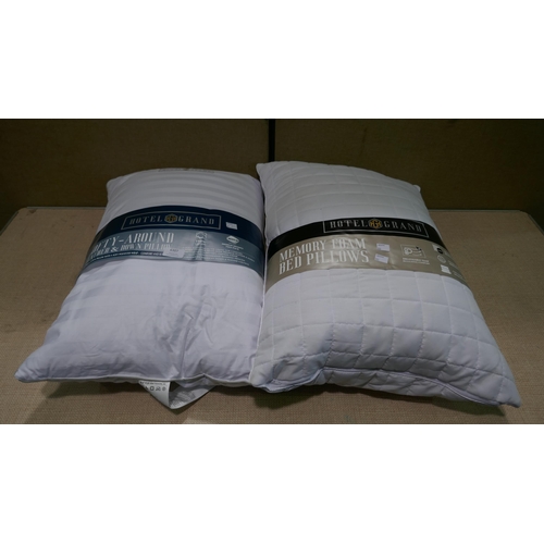 6307 - Hotel Grand Down Roll jumbo Pillow, Hotel Grand Shredded Memory Foam Pillow (337-57,203) *This lot i... 