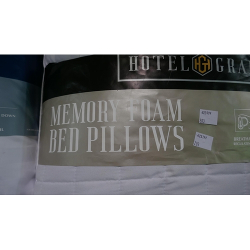 6307 - Hotel Grand Down Roll jumbo Pillow, Hotel Grand Shredded Memory Foam Pillow (337-57,203) *This lot i... 