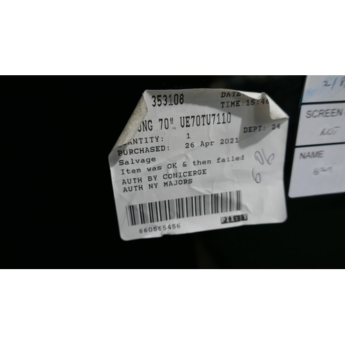 6339 - 4 x Mixed Size/Style/Brand Tvs inc Samsung 70