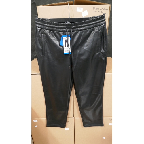 6351 - 20 x Hilary Radley faux leather trousers in black , various sizes (332-85008) *This lot is subject t... 