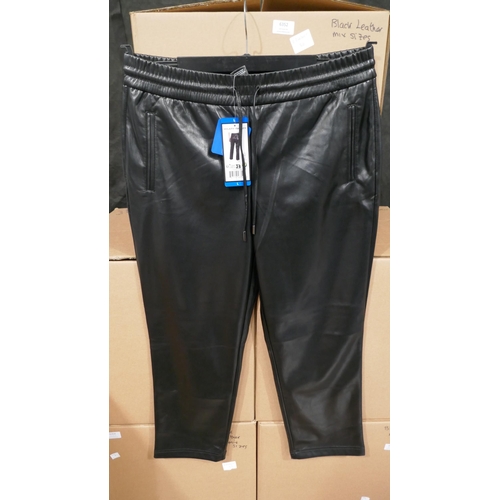 6352 - 20 x Hilary Radley faux leather trousers in black , various sizes (332-85008) *This lot is subject t... 