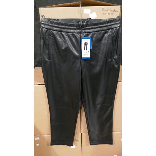 6354 - 20 x Hilary Radley faux leather trousers in black , various sizes  (332-85008) *This lot is subject ... 