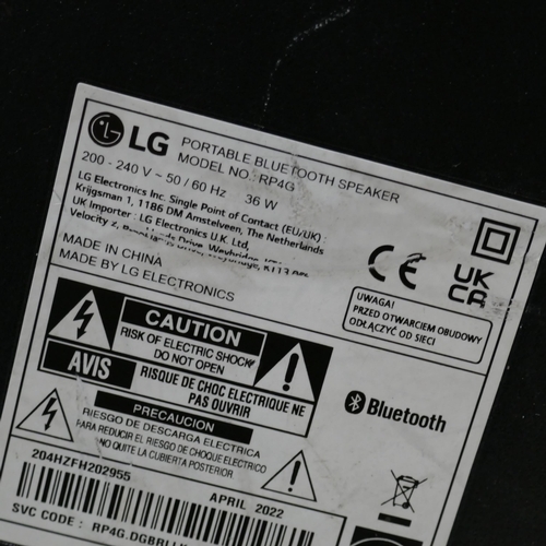 6132 - LG Xboom 360 Wireless Speaker with power lead, Original RRP £189.99 + Vat (337-344) *This lot is sub... 
