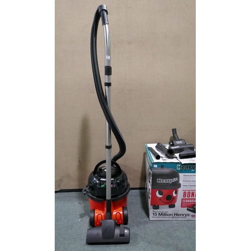 6134 - Henry Micro Hi-Flo Vacuum with box and accessories (model no: 900671/Hvr200M) Original RRP £139.99 +... 