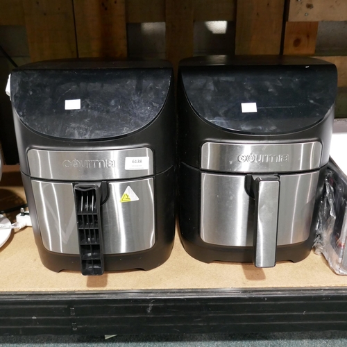 6138 - Two Gourmia Air Fryers 7Qt (Sold as Scrap)   (337-321,322) *This lot is subject to Vat