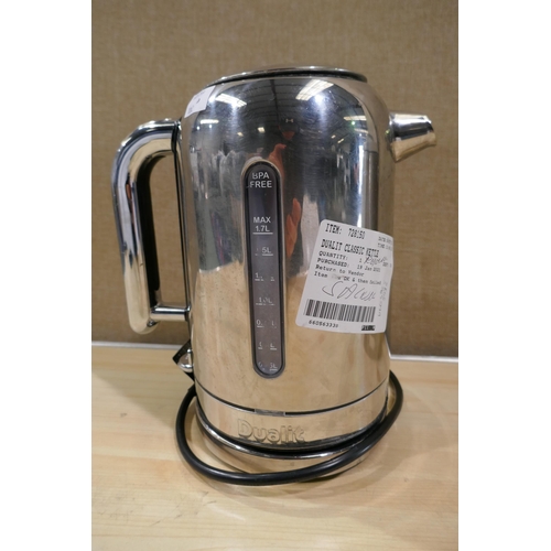 6144 - Dualit Classic Kettle and a Kenwood 1.5L Soup Maker (Sold as Scrap) (337-102,346) *This lot is subje... 