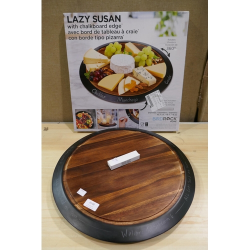 6148 - Lazy Susan With Chalkboard (337-357) *This lot is subject to Vat