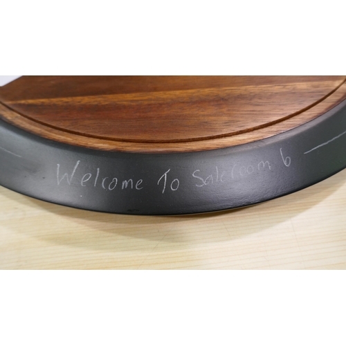 6148 - Lazy Susan With Chalkboard (337-357) *This lot is subject to Vat