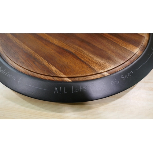 6148 - Lazy Susan With Chalkboard (337-357) *This lot is subject to Vat