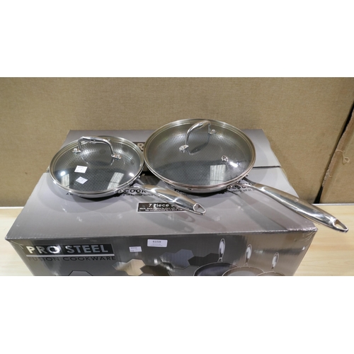 6159 - Pro Steel Cookware Pans, Original RRP £269.99 + Vat (337-380) *This lot is subject to Vat