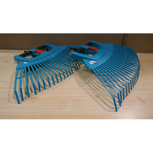 6160 - 2 x Gardena Xl Fan Rakes (No Handles) (337-341,342) *This lot is subject to Vat