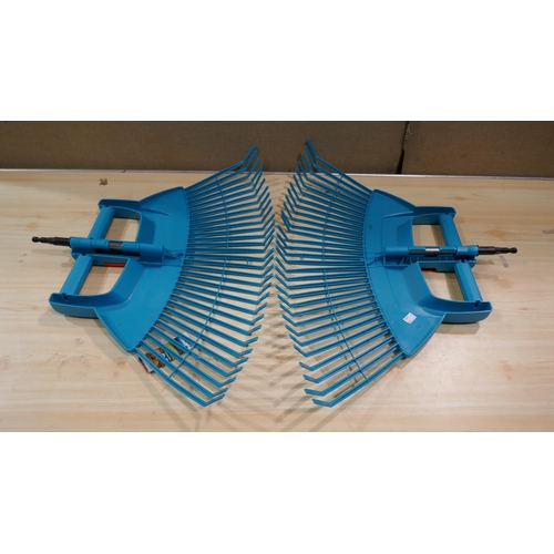 6160 - 2 x Gardena Xl Fan Rakes (No Handles) (337-341,342) *This lot is subject to Vat