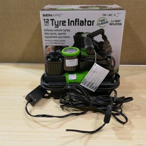 6176 - Bon Aire 12V Inflator with box (Damaged Cable) (337-108) *This lot is subject to Vat