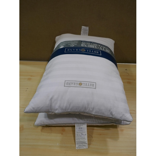 6179 - Two Hotel Grand Jumbo Down Pillows (332-554) *This lot is subject to Vat