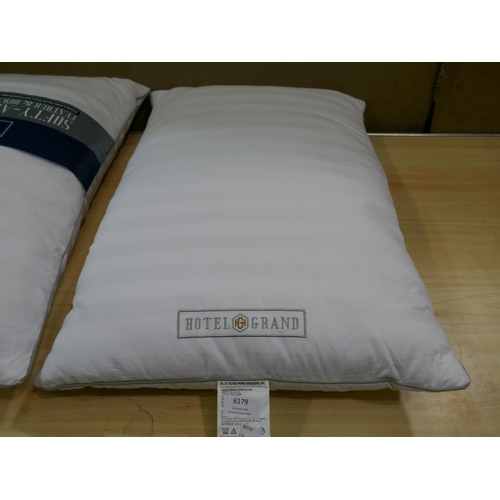 6179 - Two Hotel Grand Jumbo Down Pillows (332-554) *This lot is subject to Vat