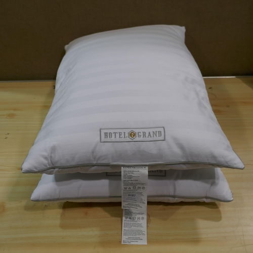 6187 - Two Hotel Grand Jumbo Down Pillows (332-556) *This lot is subject to Vat