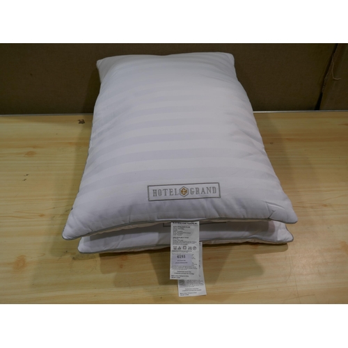 6193 - Two Hotel Grand Jumbo Down Pillows (332-562) *This lot is subject to Vat