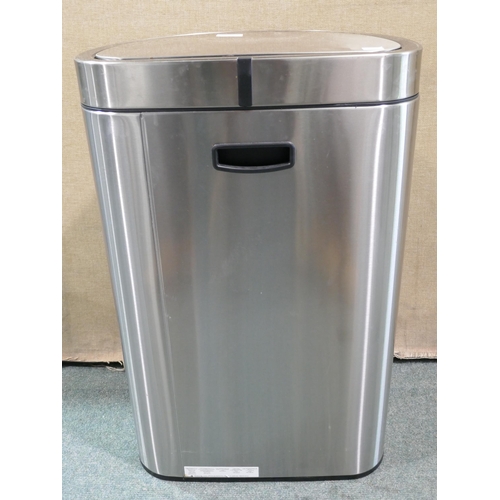 6197 - 47L Eko Semi Round Motion Sensor Bin (Damaged Lid) (337-65) *This lot is subject to Vat