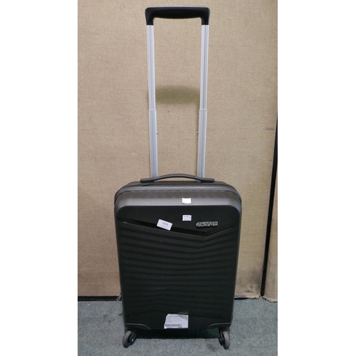 6206 - American Tourist Jet driver Carry on Black Suitcase (Damaged Zip)   (337-14) *This lot is subject to... 