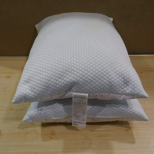 6214 - Two Hotel Grand Reversible Summer/Winter Pillows (Marked) (337-385) *This lot is subject to Vat