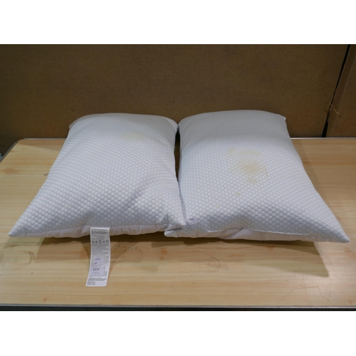 6214 - Two Hotel Grand Reversible Summer/Winter Pillows (Marked) (337-385) *This lot is subject to Vat