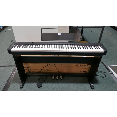 6218 - Casio 88-Key Digital Piano With Stand  - model - S160Bkst, Original RRP £399.99 + Vat (337-351) *Thi... 