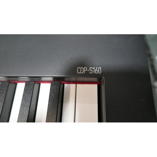 6218 - Casio 88-Key Digital Piano With Stand  - model - S160Bkst, Original RRP £399.99 + Vat (337-351) *Thi... 