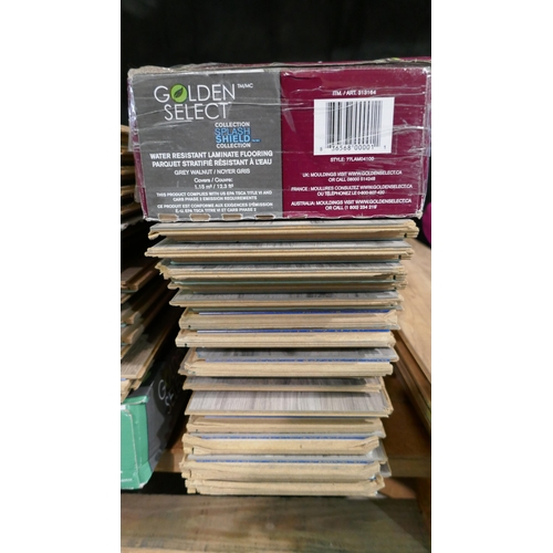 6374 - 3 x packs Grey Walnut Laminate Flooring (337-330-332) *This lot is subject to Vat