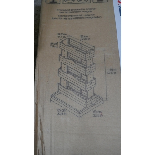 6345 - Seville Acacia 4 Tier Planter (337-296) *This lot is subject to Vat