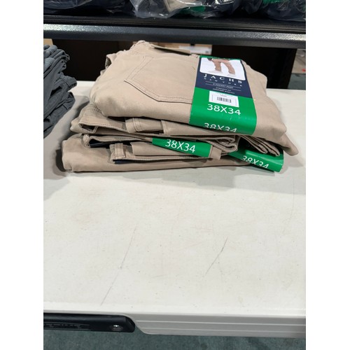 6254 - 9x Jachs 5 pocket trousers in charcoal and sand, various sizes (336-73003) *This lot is subject to V... 