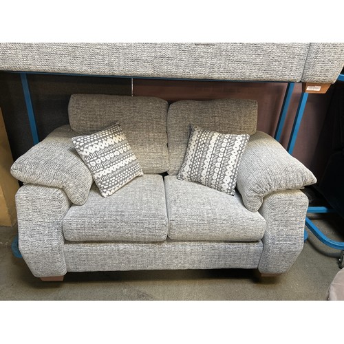 3172 - Zinc DFS 3 seater and 2 seater natural fabric sofas