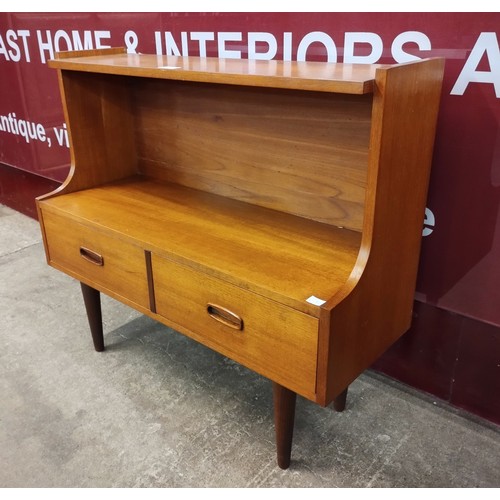 5 - A small Danish teak two drawer cabinet