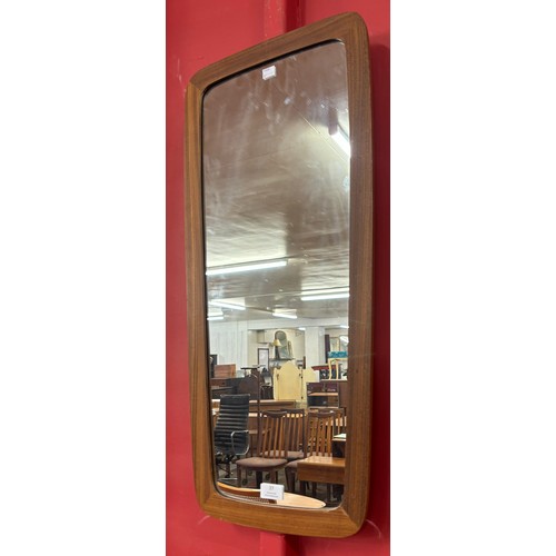 37 - A teak framed mirror