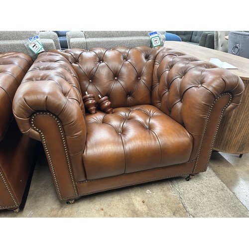 3092 - Buckingham club chair in vintage Tabac *This lot is subject to Vat