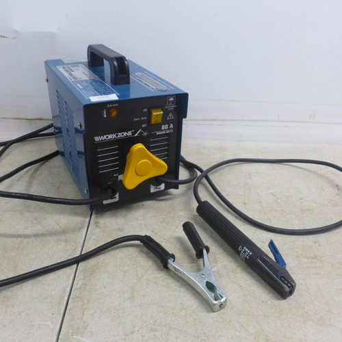 5004 - A Workzone WWAW-80/15, 230V, 80A arc welder