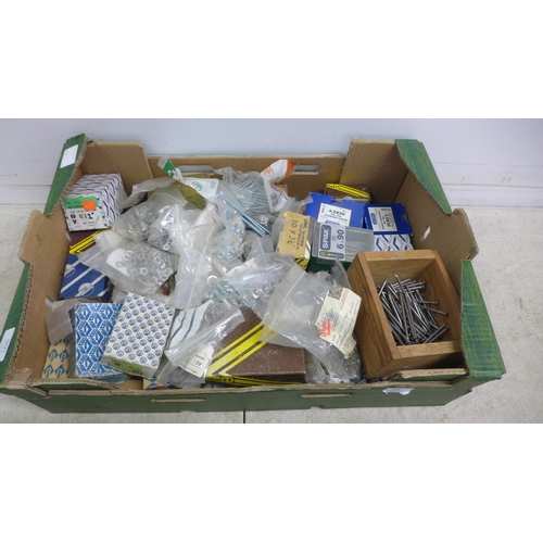 5021 - A large quantity of consumables including nuts and bolts, washers, nails, screws, etc.