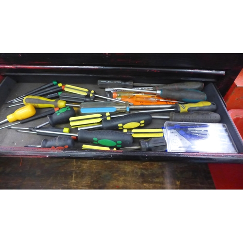 5023 - A large quantity of engineering tools and accessories including bolts, bars, spanners, pliers, brack... 