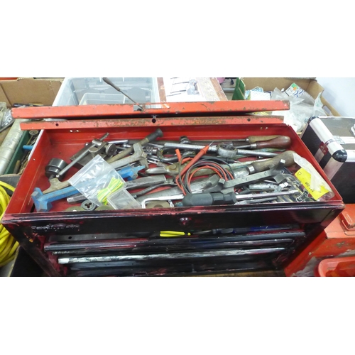 5023 - A large quantity of engineering tools and accessories including bolts, bars, spanners, pliers, brack... 