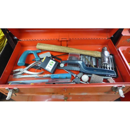 5023 - A large quantity of engineering tools and accessories including bolts, bars, spanners, pliers, brack... 