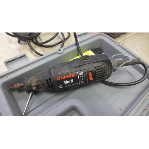 5034 - A Bosch GSR 12V cordless drill with 2 batteries and a 12v battery charger, an Einhell TE-RH 32E SDS ... 