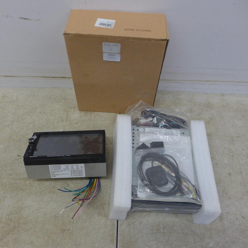 5053 - An in car MP5 infotainment system in box and one other in car media system