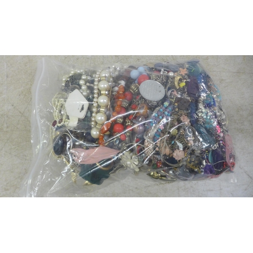 5084 - Two bags of costume jewellery